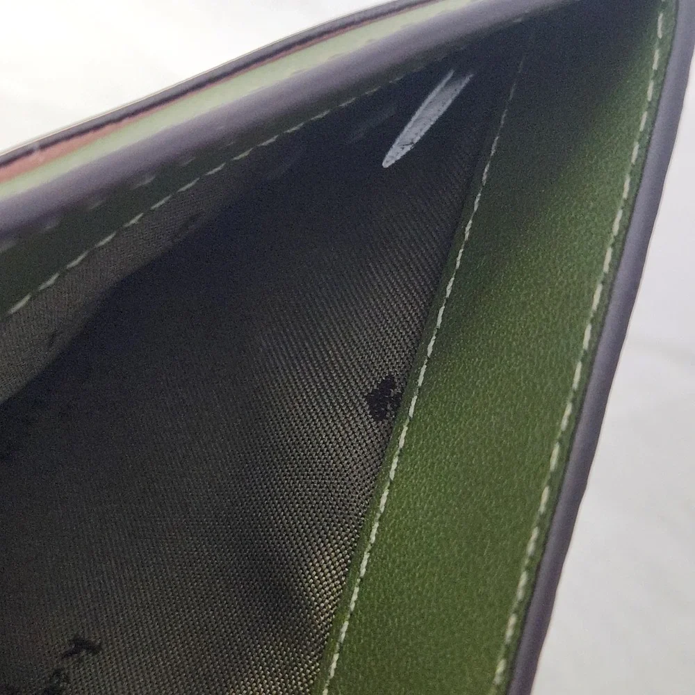 New $199 Kate Spade Lena Medium Compact Bifold Wallet Leather Enchanted Green 💚